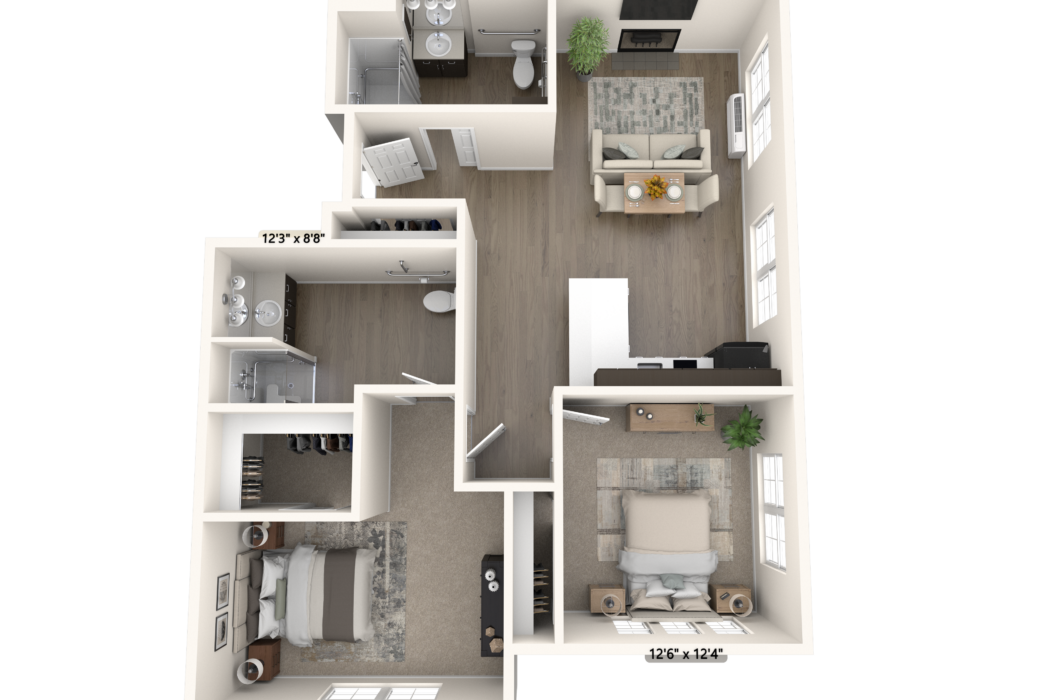 The Inn at University Village | Floor Plans